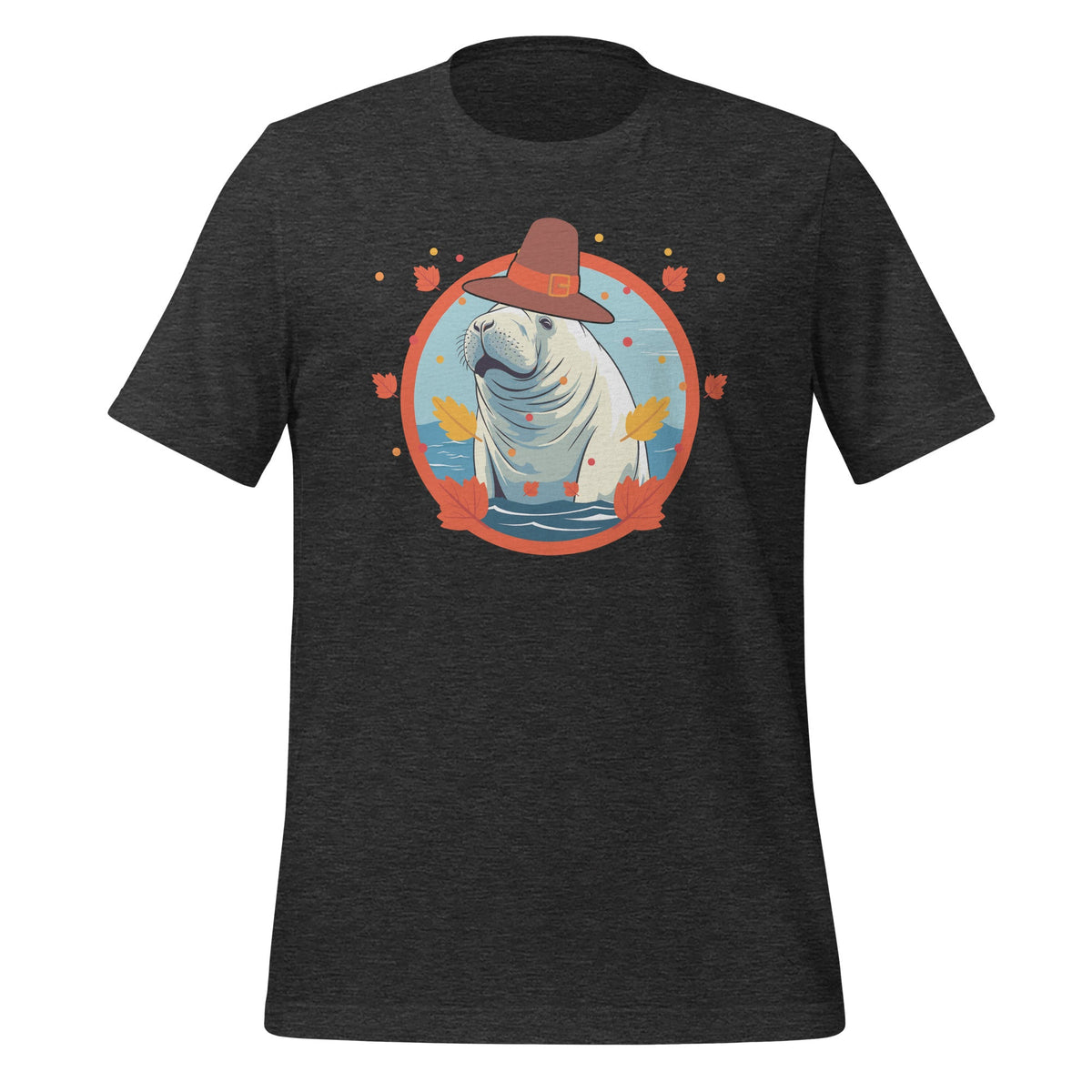 Thanksgiving Manatee Pilgrim Fall Pumpkin Sea Cow Unisex product image 4