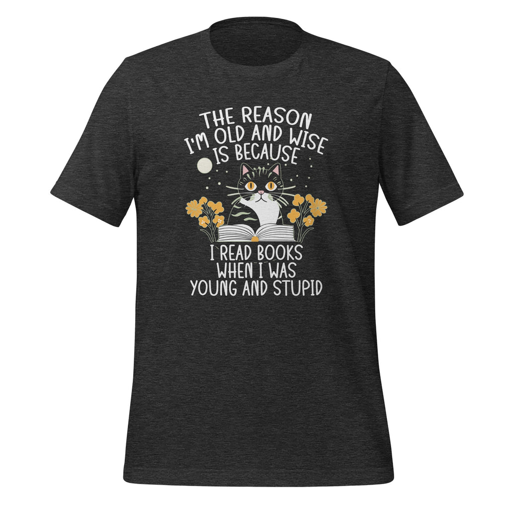 Reason I'm Old and Wise Is Because I Read Books Funny Cat product image 4