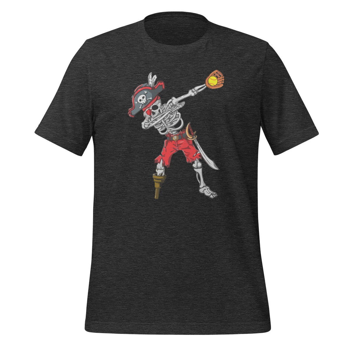 Dabbing Skeleton Pirate Softball Ball Halloween Costume product image 4