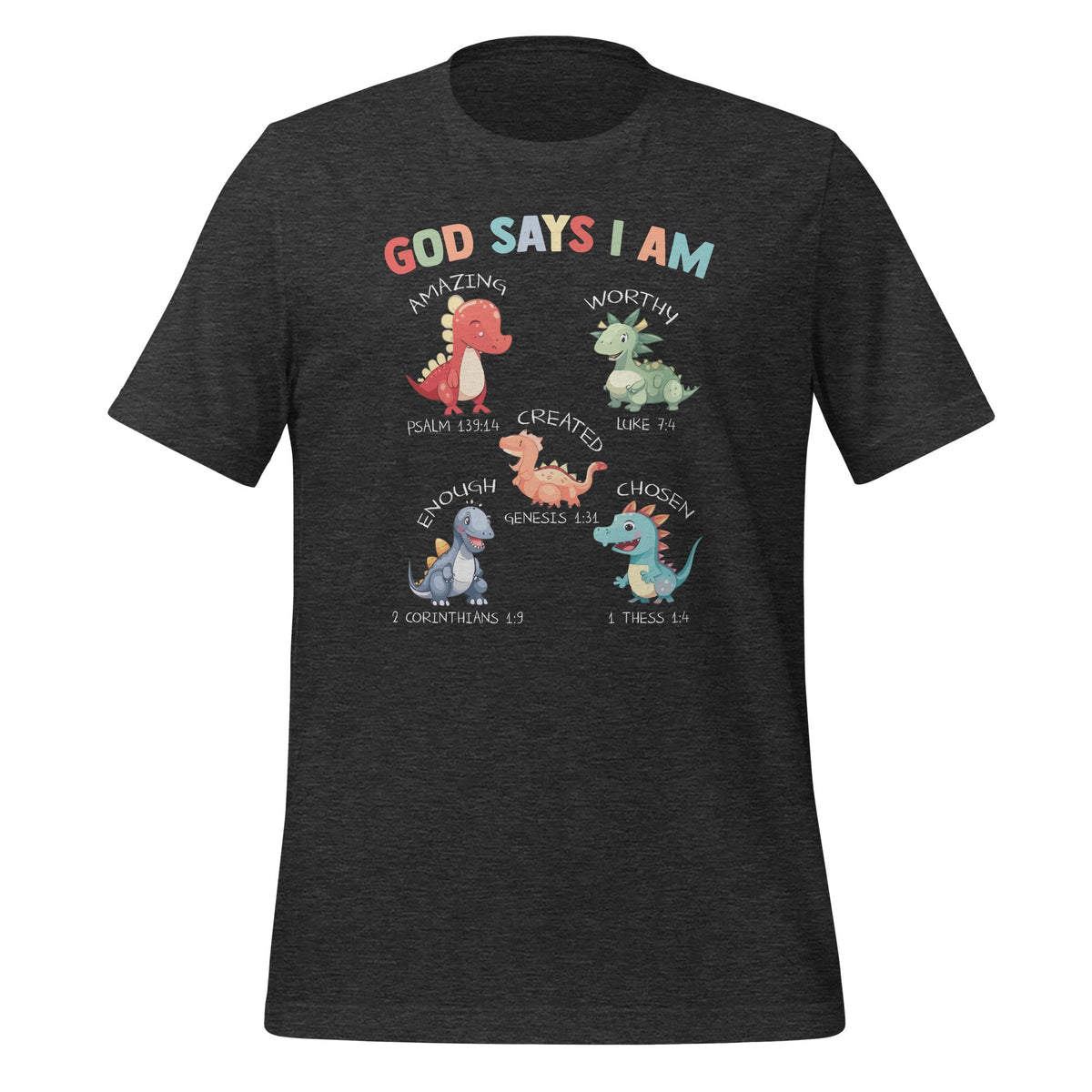 God Says I Am Cute Dinosaur Lovers Bible Unisex T-Shirt product image 4
