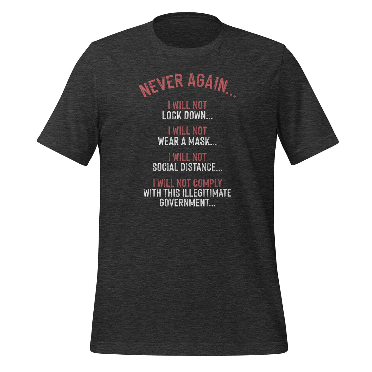 Never Again I Will Not Comply Can't Believe This Government product image 4