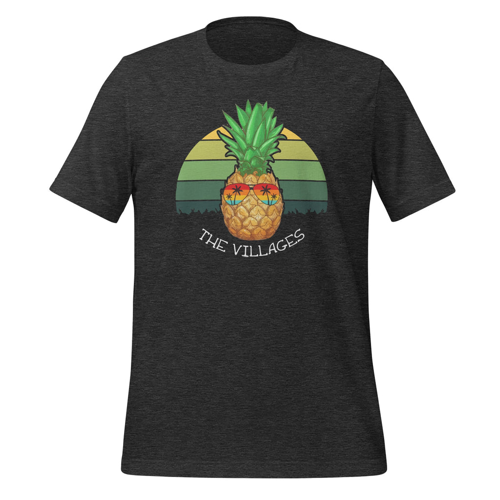 Pineapple The Villages Vintage Art Retro Unisex T-Shirt product image 4