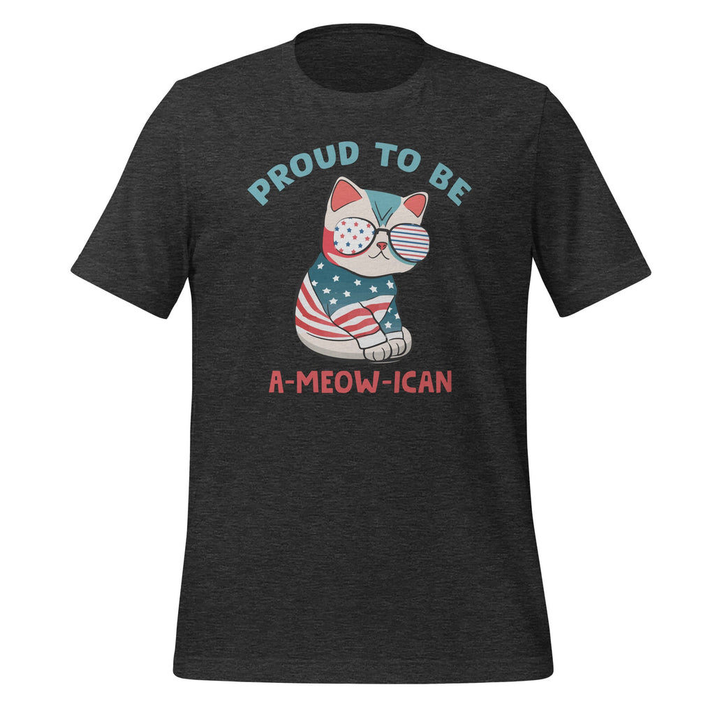 Proud A-Meow-Ican Cute American Flag Cat Kitten Art Unisex product image 4