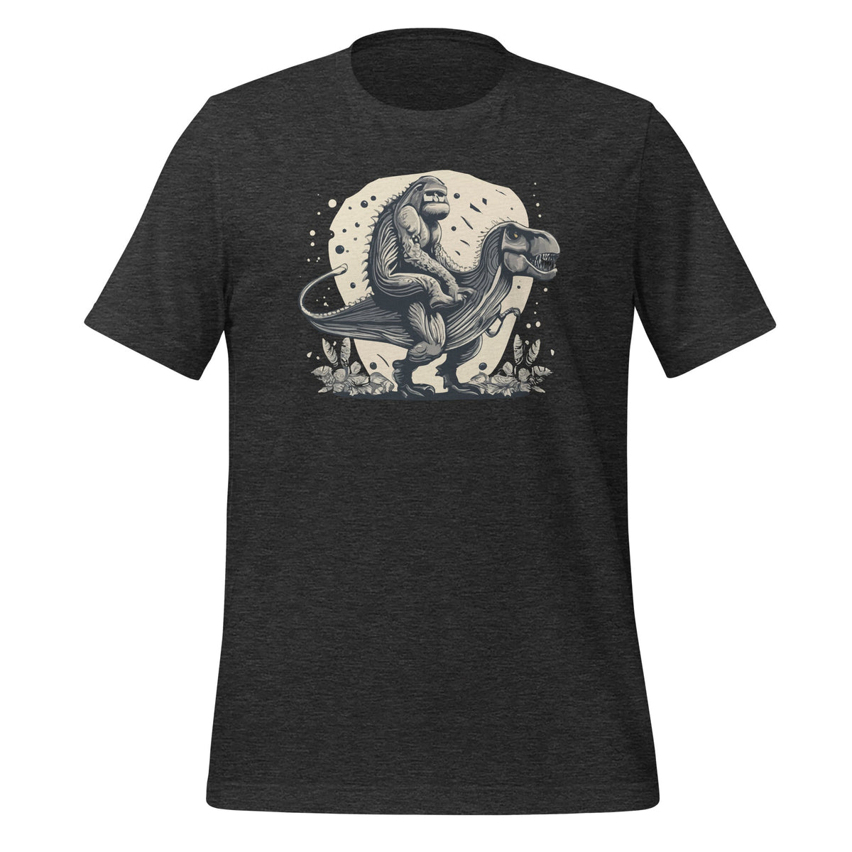 Funny Bigfoot Riding T Rex Dinosaur Sasquatch Unisex T-Shirt product image 4