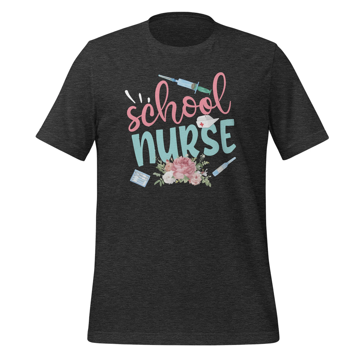 Funny School Nurse Stethoscope Injection Flowers Unisex product image 5