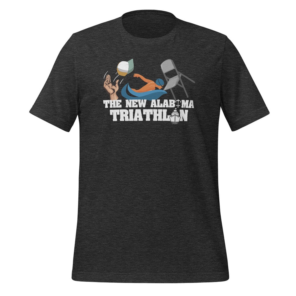 Funny New Triathlon Alabama Riverboat Swimmer Hat Chair Meme Unisex T-Shirt