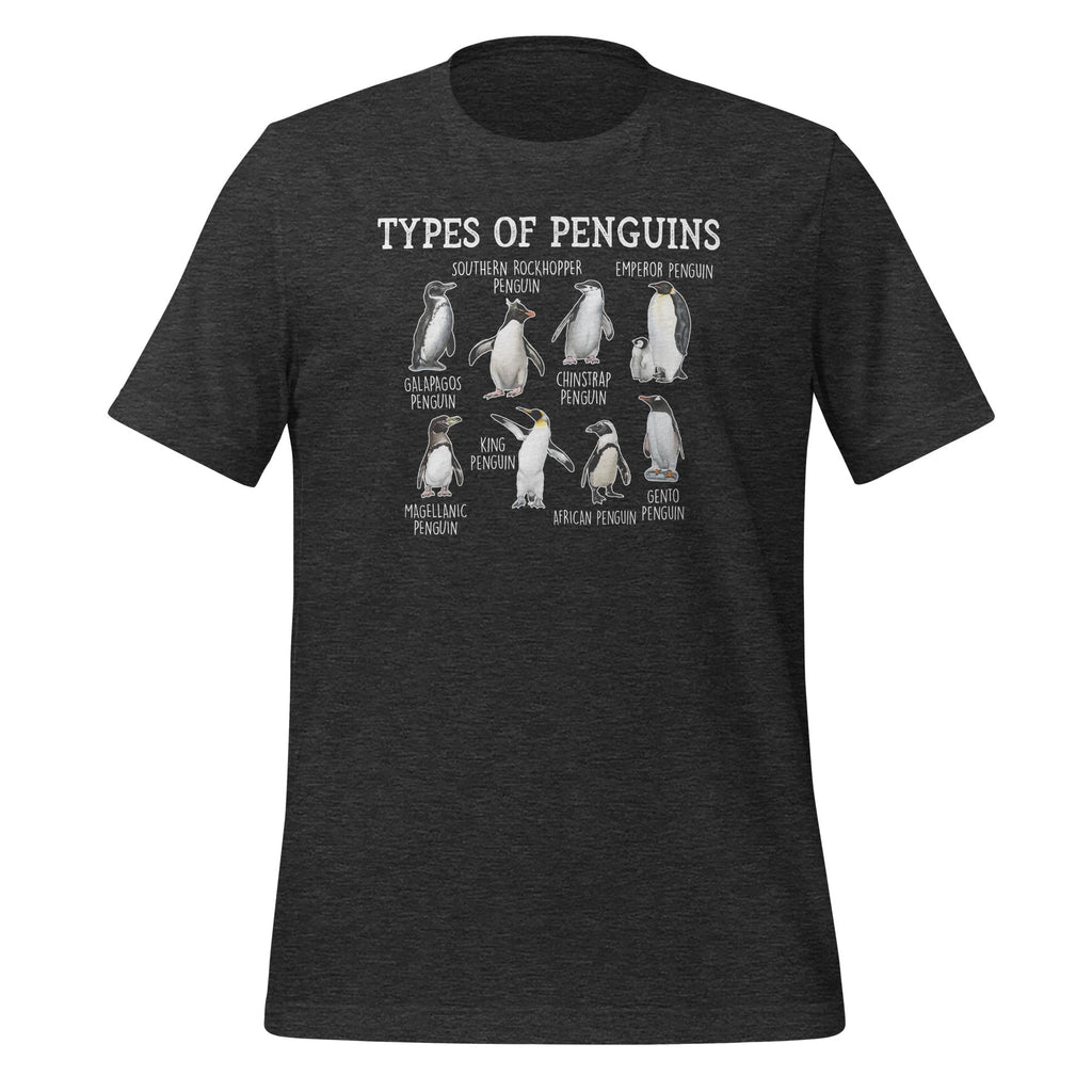 Types Of Penguins Of World Animal Penguin Lover Unisex product image 5