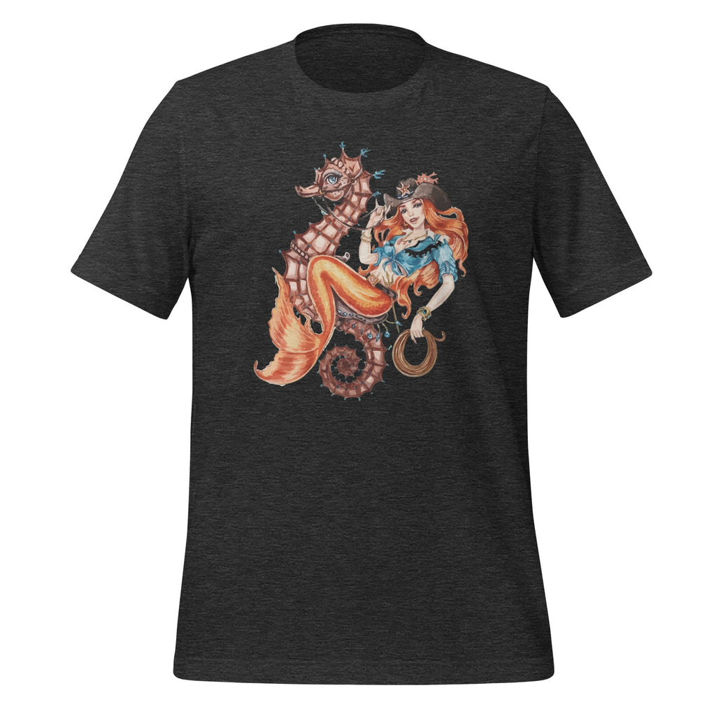 Mermaid Riding Seahorse Vintage Retro Cowgirl Rodeo Unisex product image 5