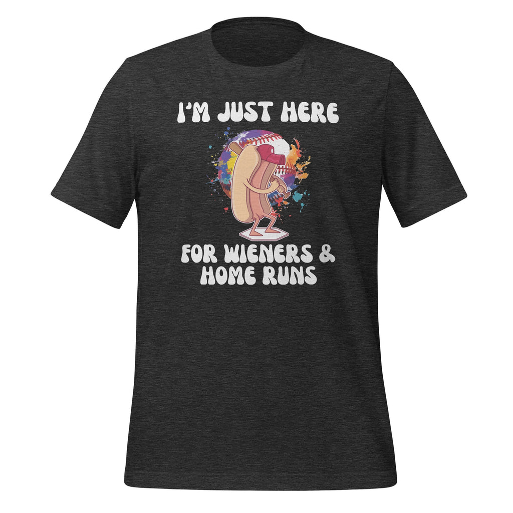 Just Here For Wieners and Home Runs Funny Baseball Unisex product image 5