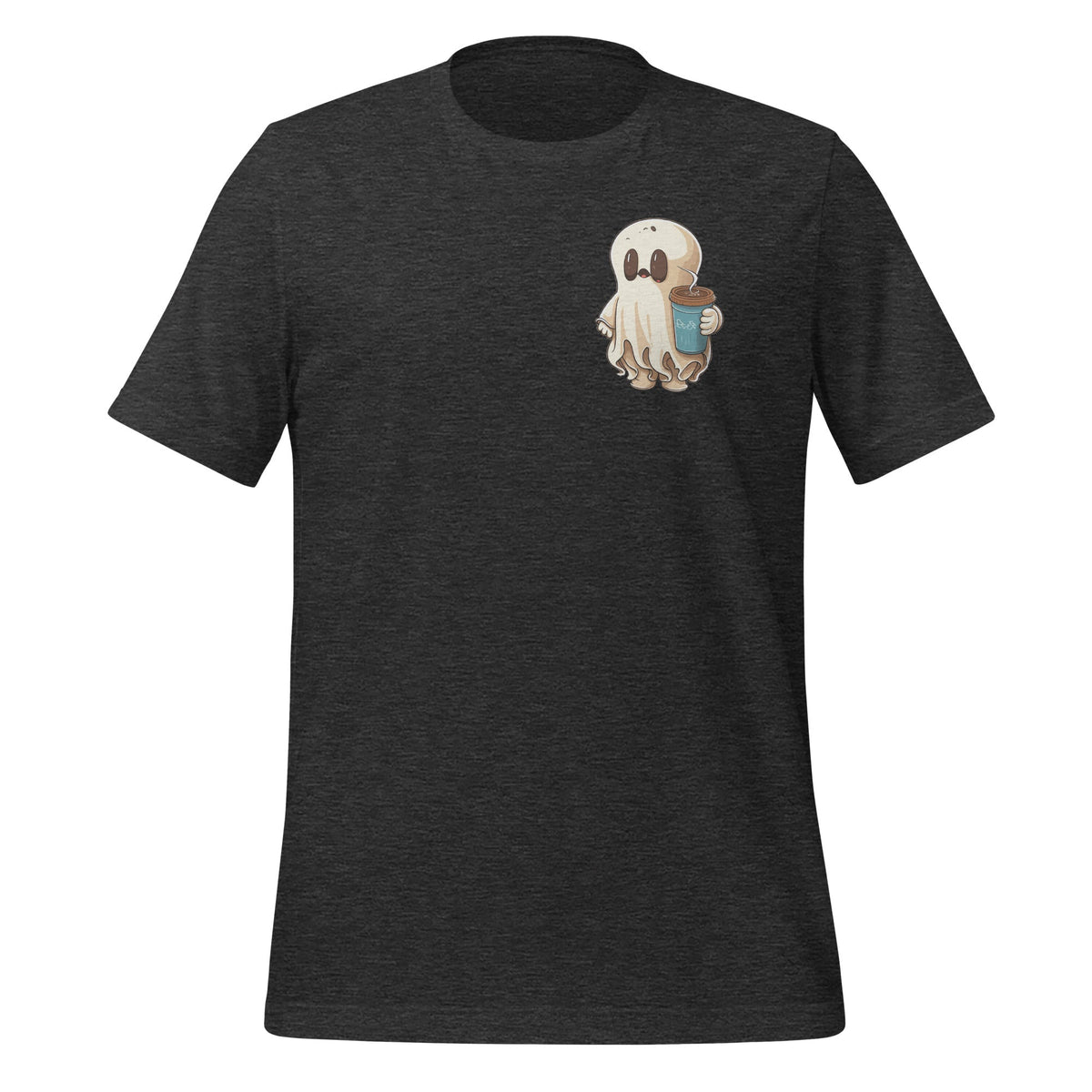 Little Ghost Ice Coffee Cute Happy Halloween Unisex T-Shirt product image 5