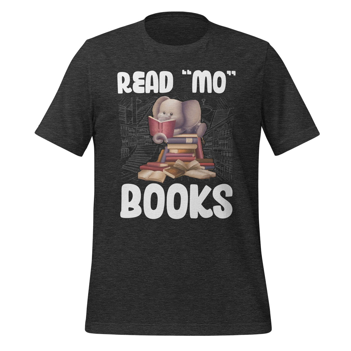 Read Books Elephant - More Reading Lovers Unisex T-Shirt product image 5