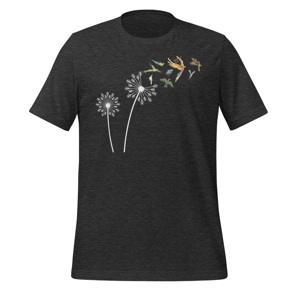 Budgie Dandelion Flower Parakeet Bird Lovers Unisex T-Shirt product image 5