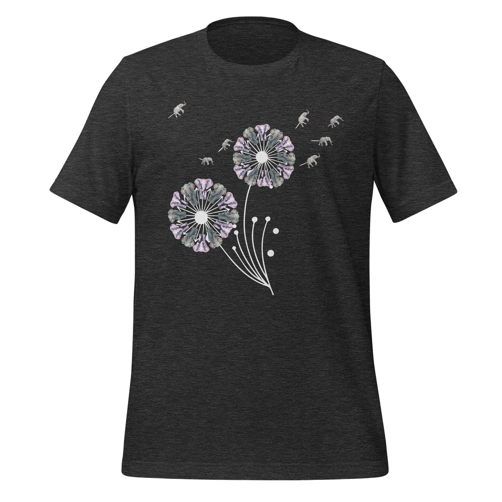 Dandelion Elephants Elephant Lover Flower Art Unisex T-Shirt product image 5