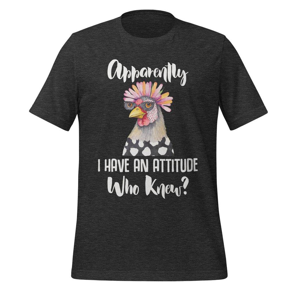 Apparently I Have An Attitude Who Knew Funny Chicken Unisex product image 5