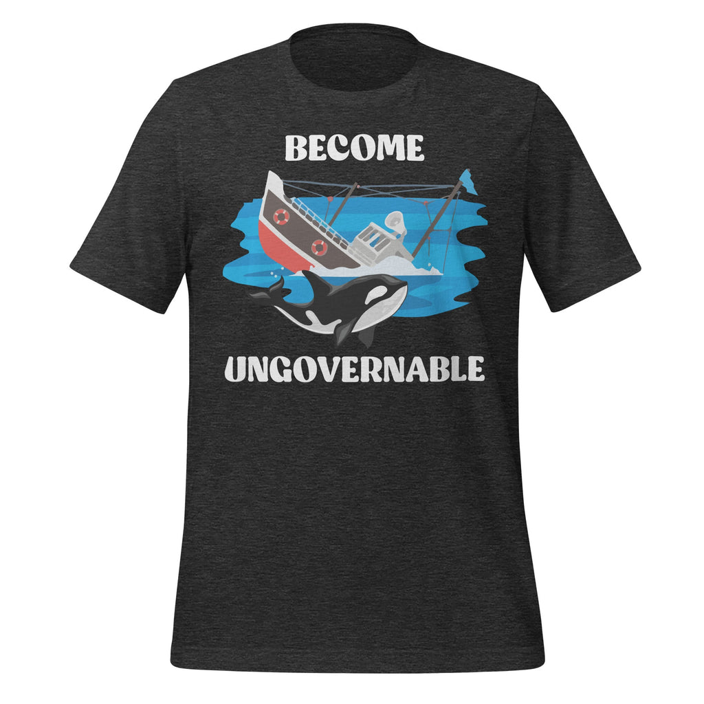 Become Ungovernable Ship Wreck Orca Whale Unisex T-Shirt product image 5
