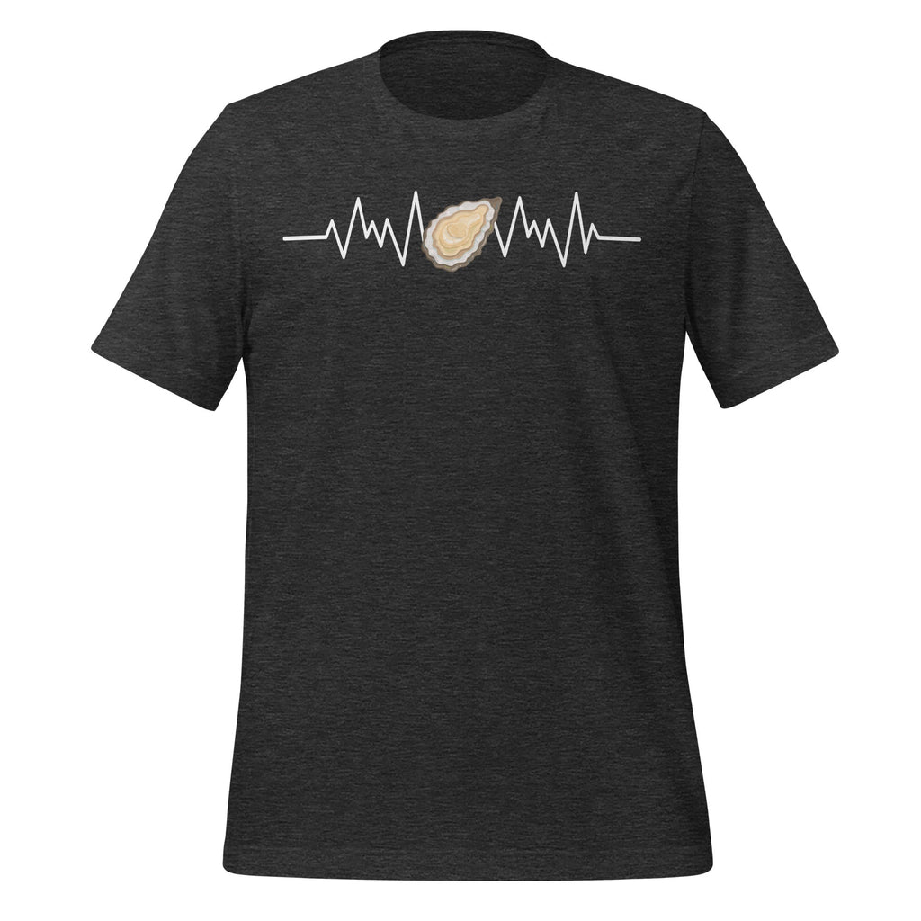 EKG Heartbeat Oyster Day Seafood Lovers Funny Unisex T-Shirt product image 5