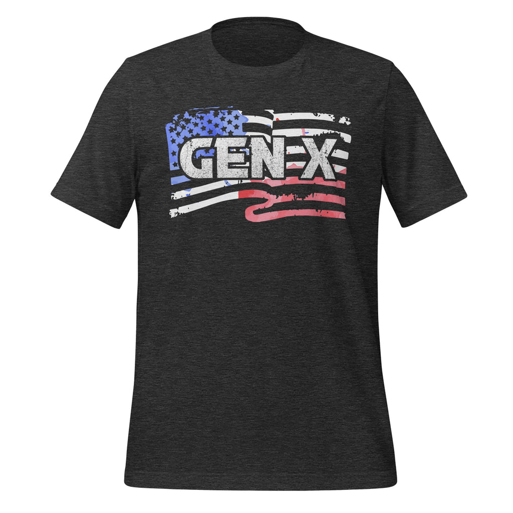 Generation X - Gen Xer - X American Flag Unisex T-Shirt product image 5