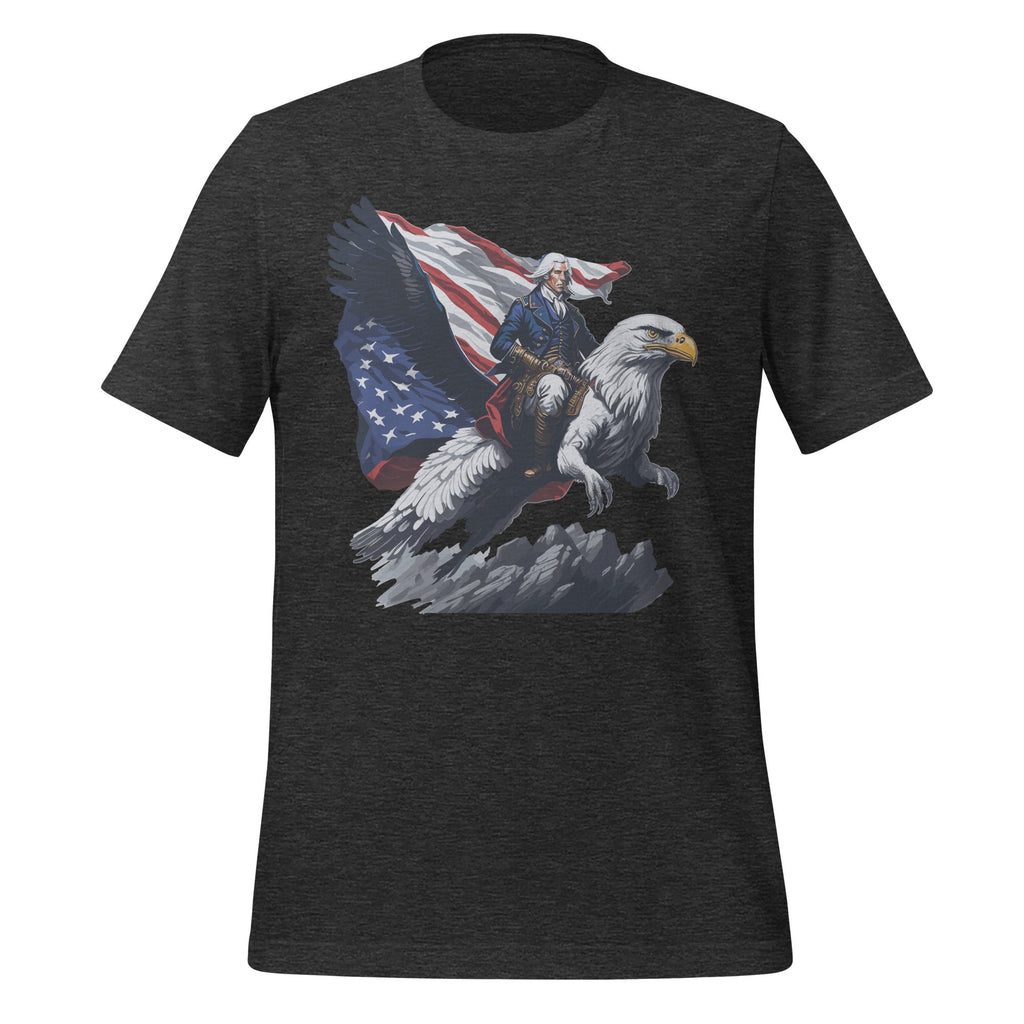 George Washington Riding A Bald Eagle Patriotic Unisex product image 5