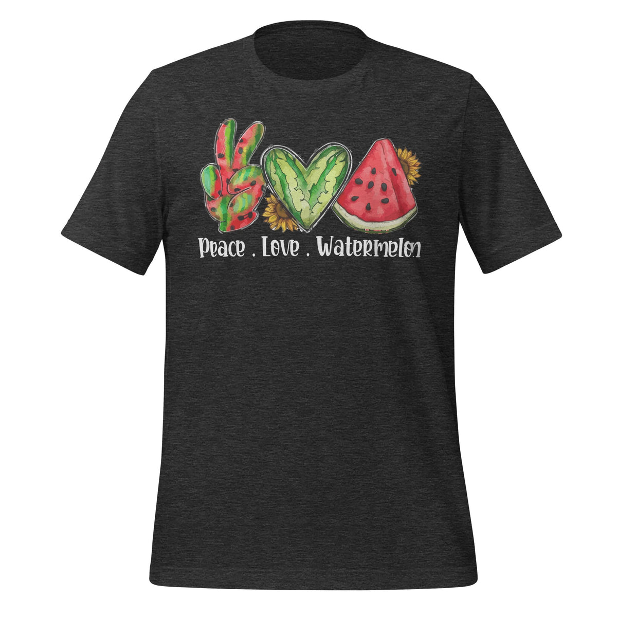 Peace Love Watermelon Summer Women Teen Girls Unisex T-Shirt product image 5