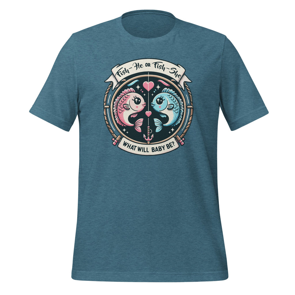 Fish He or She Gender Reveal Baby Shower Fishing Unisex product image 9