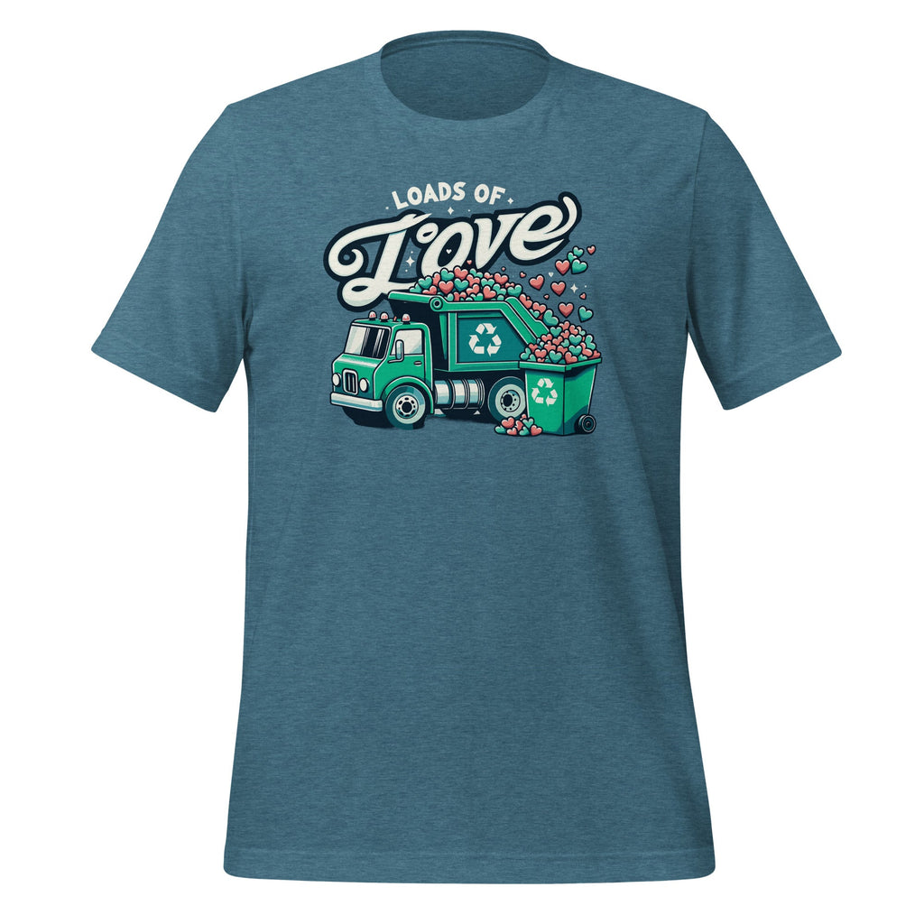 Loads Of Love Recycling Truck Trash Garbage Unisex T-Shirt product image 9