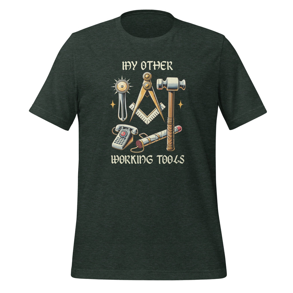 My Other Working Tools Masonry Masonic Unisex T-Shirt product image 6