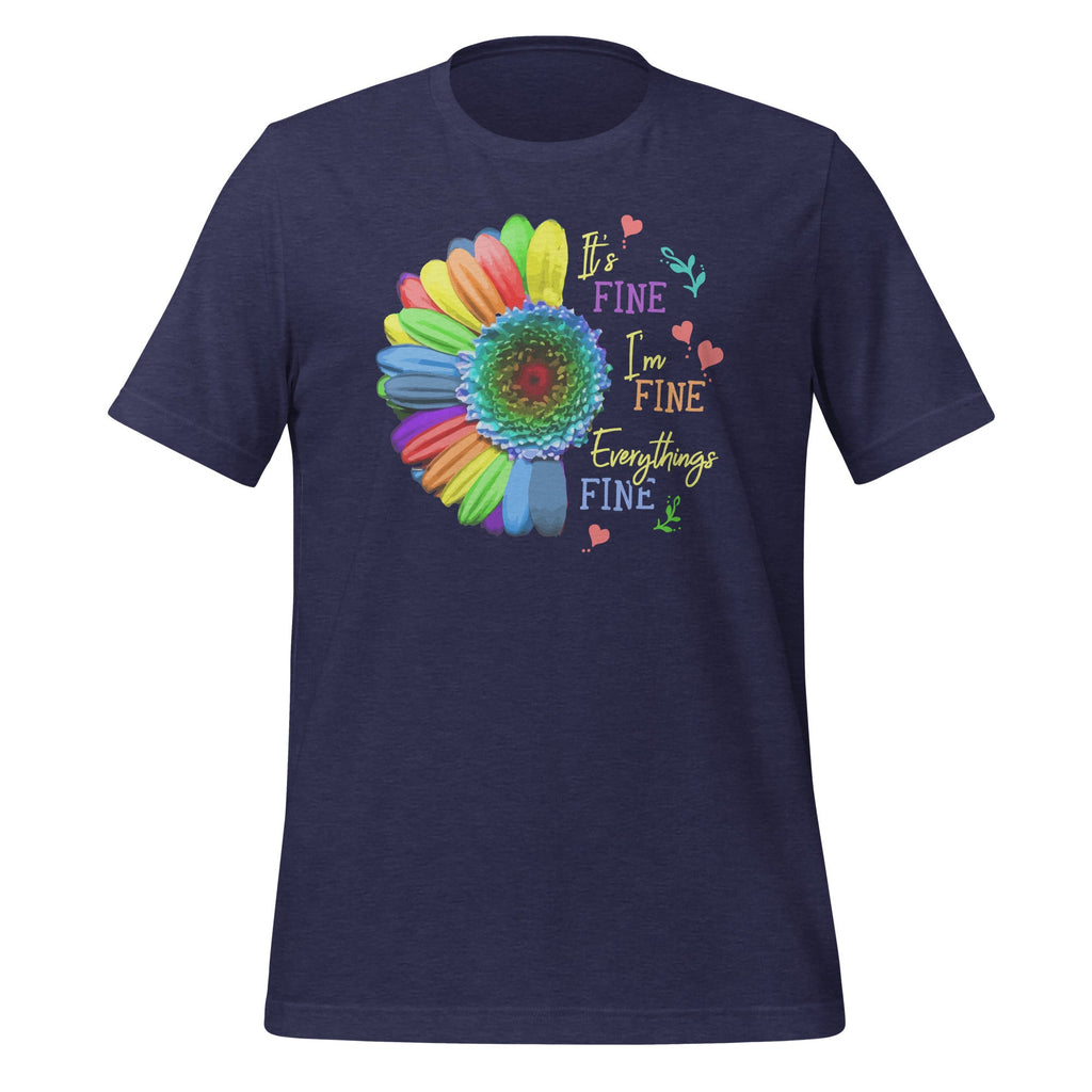 Its Fine Im Everythings - Cool Sunflower Quote Short-Sleeve product image 3