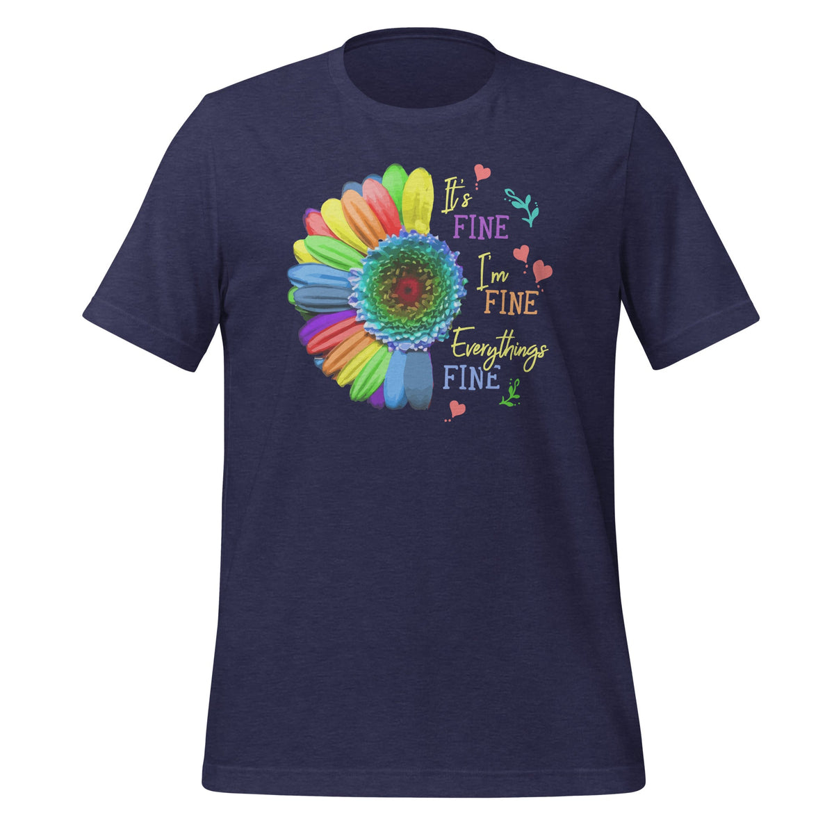 Its Fine Im Everythings - Cool Sunflower Quote Short-Sleeve product image 3