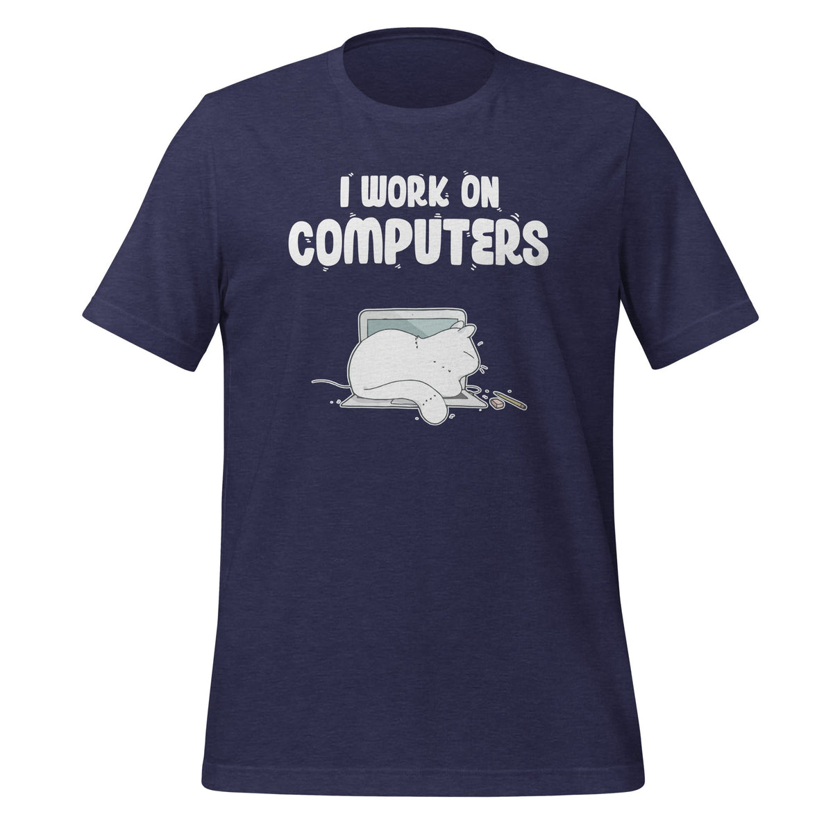 I Work On Computers - Cute Cat Information Technology product image 3