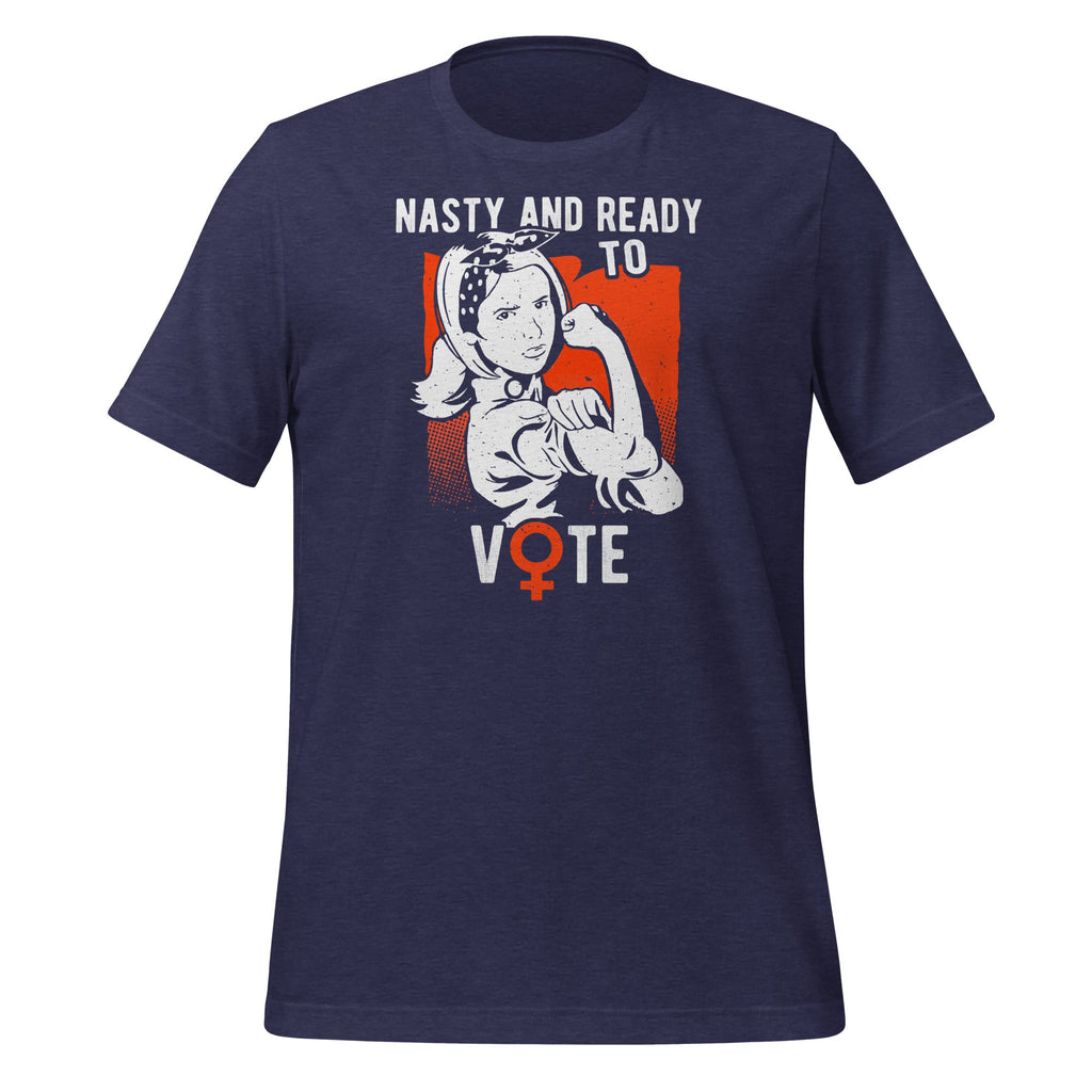 Nasty And Ready To Vote - Funny Vintage Retro Feminist product image 3