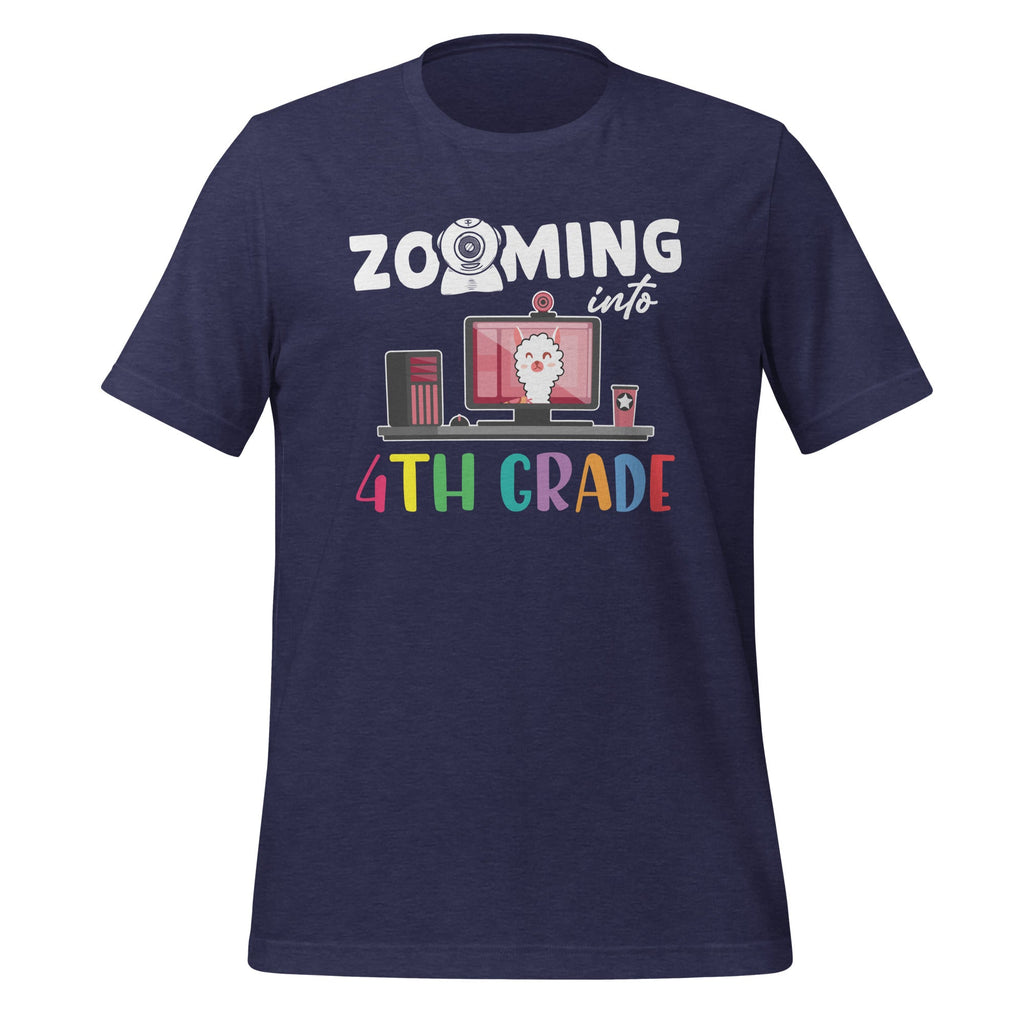 Zooming Into 4th Grade - Back To School Llama Lover product image 3