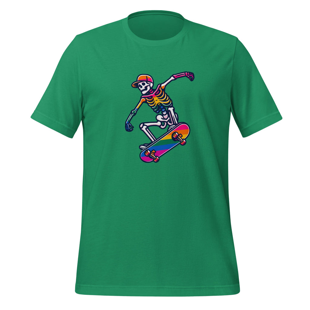 LGBTQ Skater Lesbian Pride Flag Skateboarding Skeleton product image 6