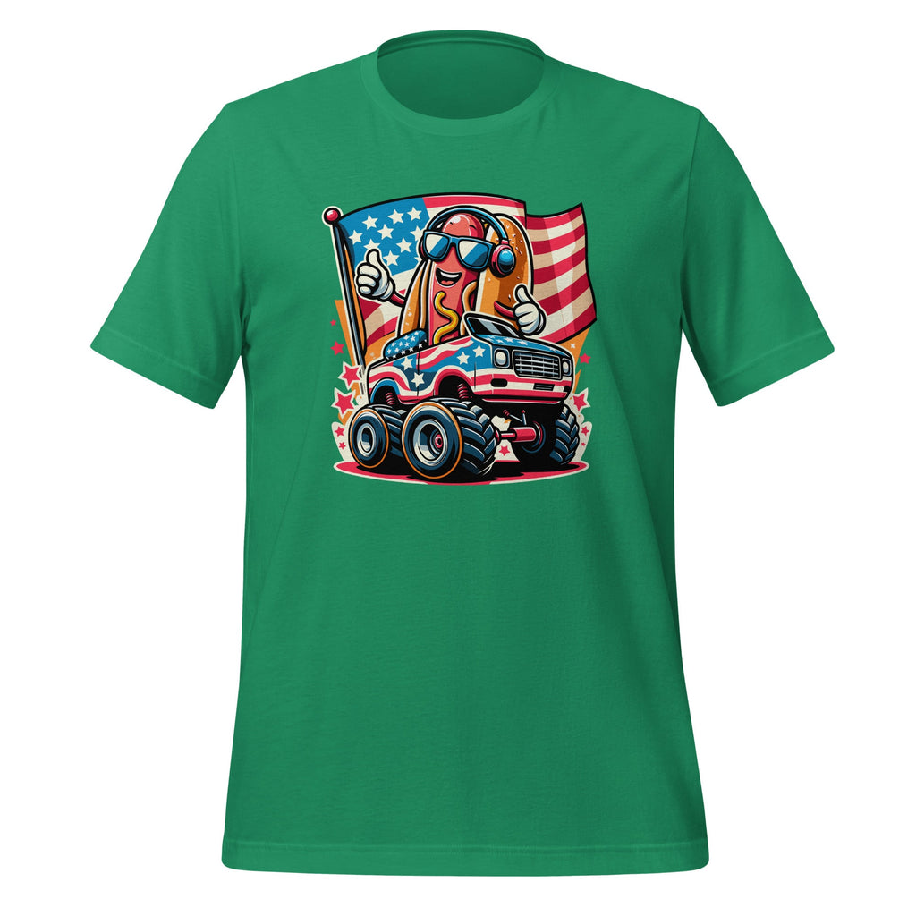 4th Of July Hotdog Sunglasses Monster Truck American Flag product image 6
