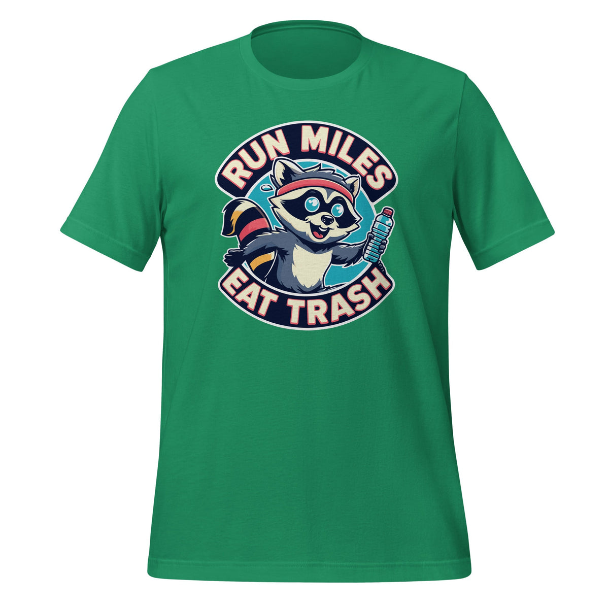 Run Miles Eat Trash Funny Raccoon Graphic Art Unisex T-Shirt product image 6