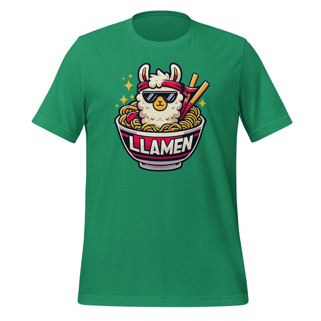 Funny Llamen Llama Ramen Anime Kawaii Eating Noodles Unisex product image 6