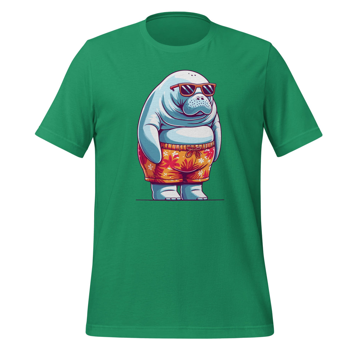 Plump Manatee With Funny Swim Trunks Animal Art Unisex product image 6