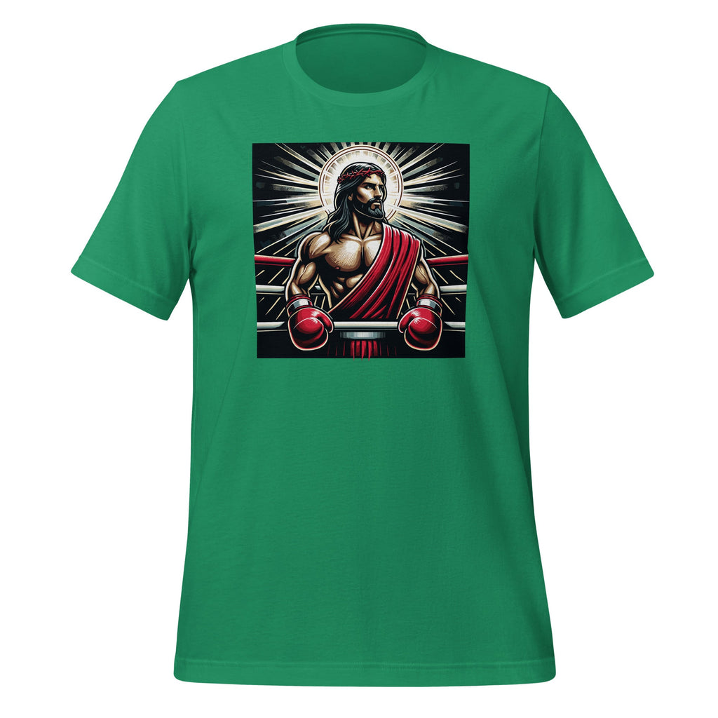 God In Boxing Ring For Jesus With Gloves And Sports Unisex T-Shirt