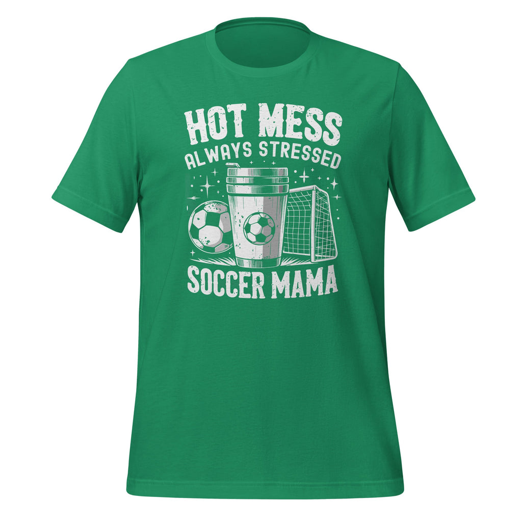 Hot Mess Always Stressed Soccer Mama Funny Sports Lover product image 6