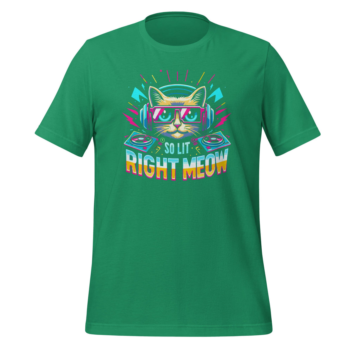 DJ Cat So Lit Right Meow EDM Techno Rave Party Festival product image 6