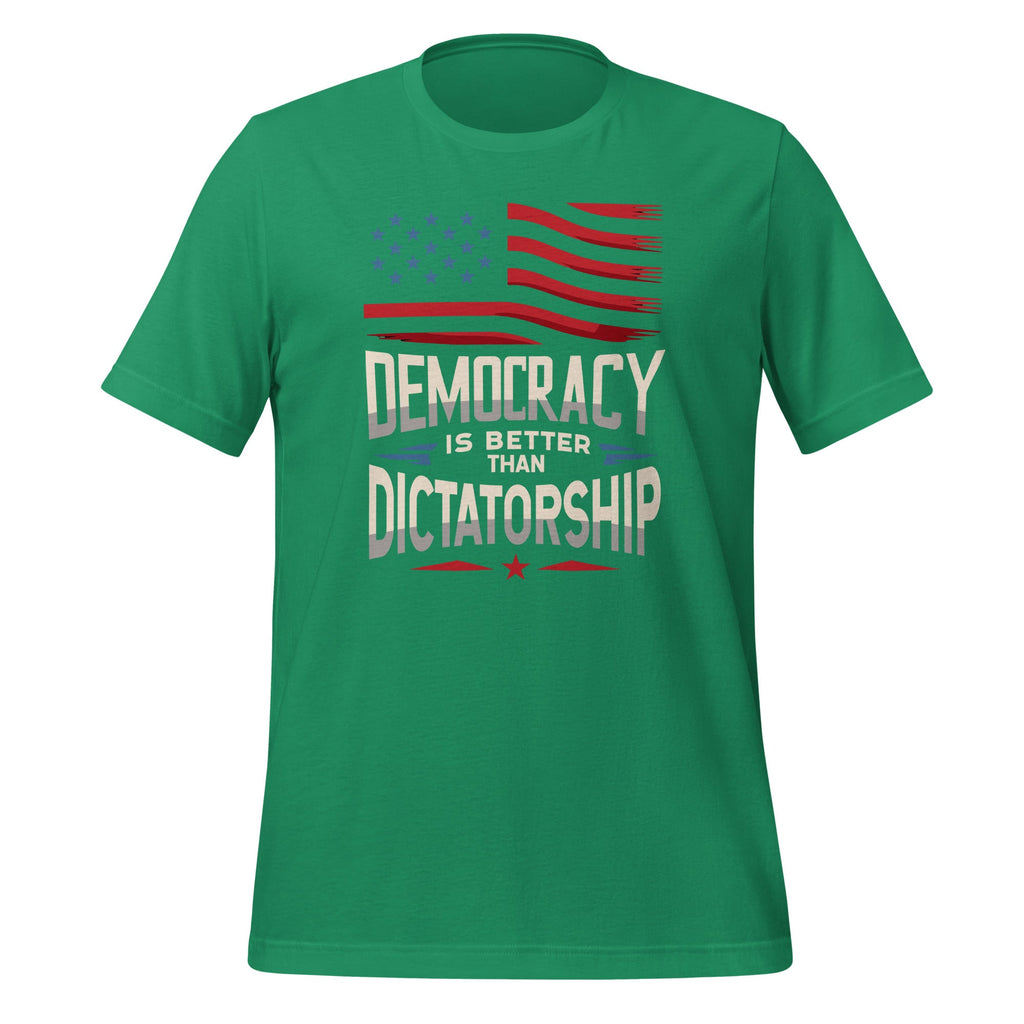 Democracy Is Better Than Dictatorship USA American Flag product image 6