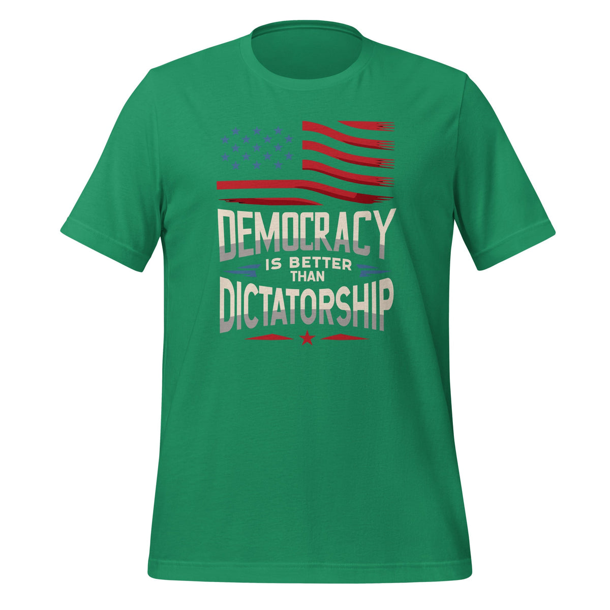 Democracy Is Better Than Dictatorship USA American Flag product image 6