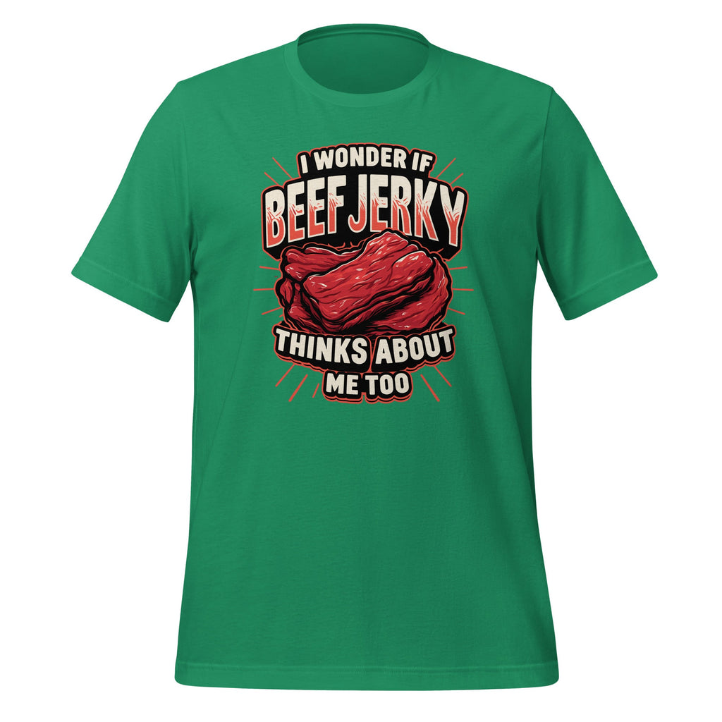 I Wonder If Beef Jerky Thinks About Me Too Keto Food Unisex product image 6