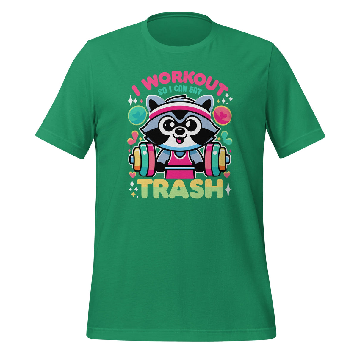 I Work Out So I Can Eat Trash Garbage Funny Raccoon Fitness product image 6