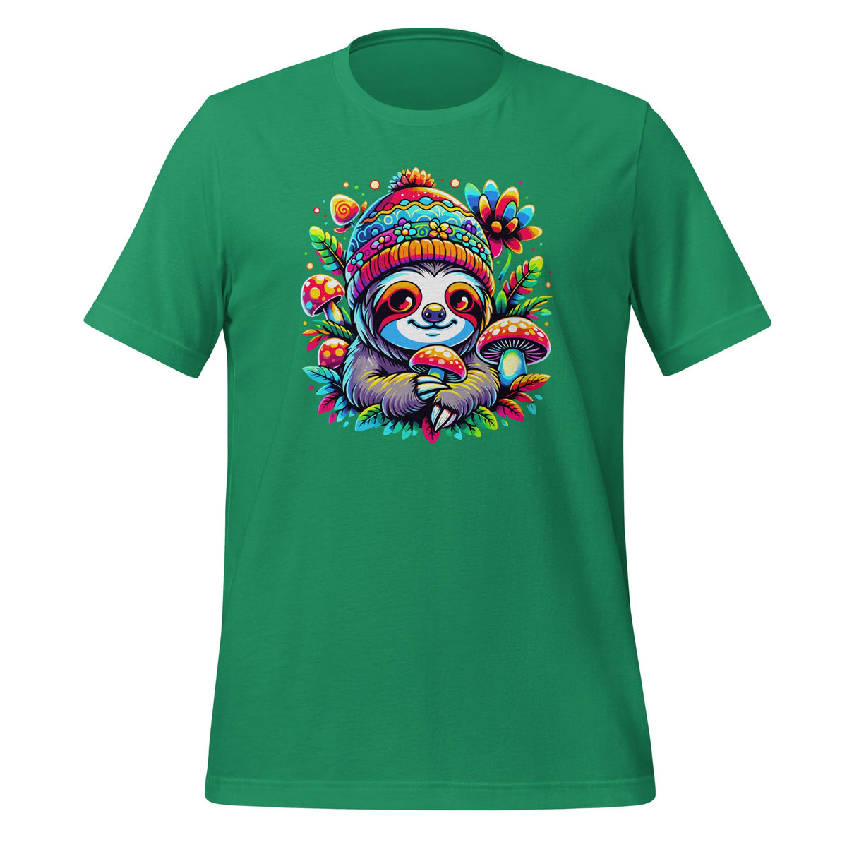 Trippy Sloth DJ Psychedelic EDM Mushroom Colorful Unisex product image 6