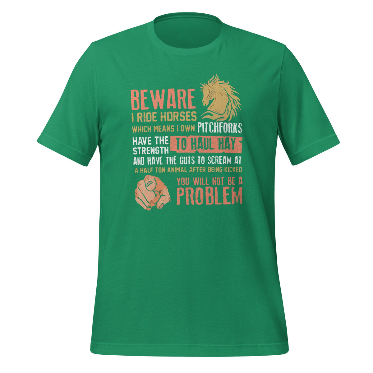 Beware I Ride Horses Which Means I Own Funny Horse Lover product image 6