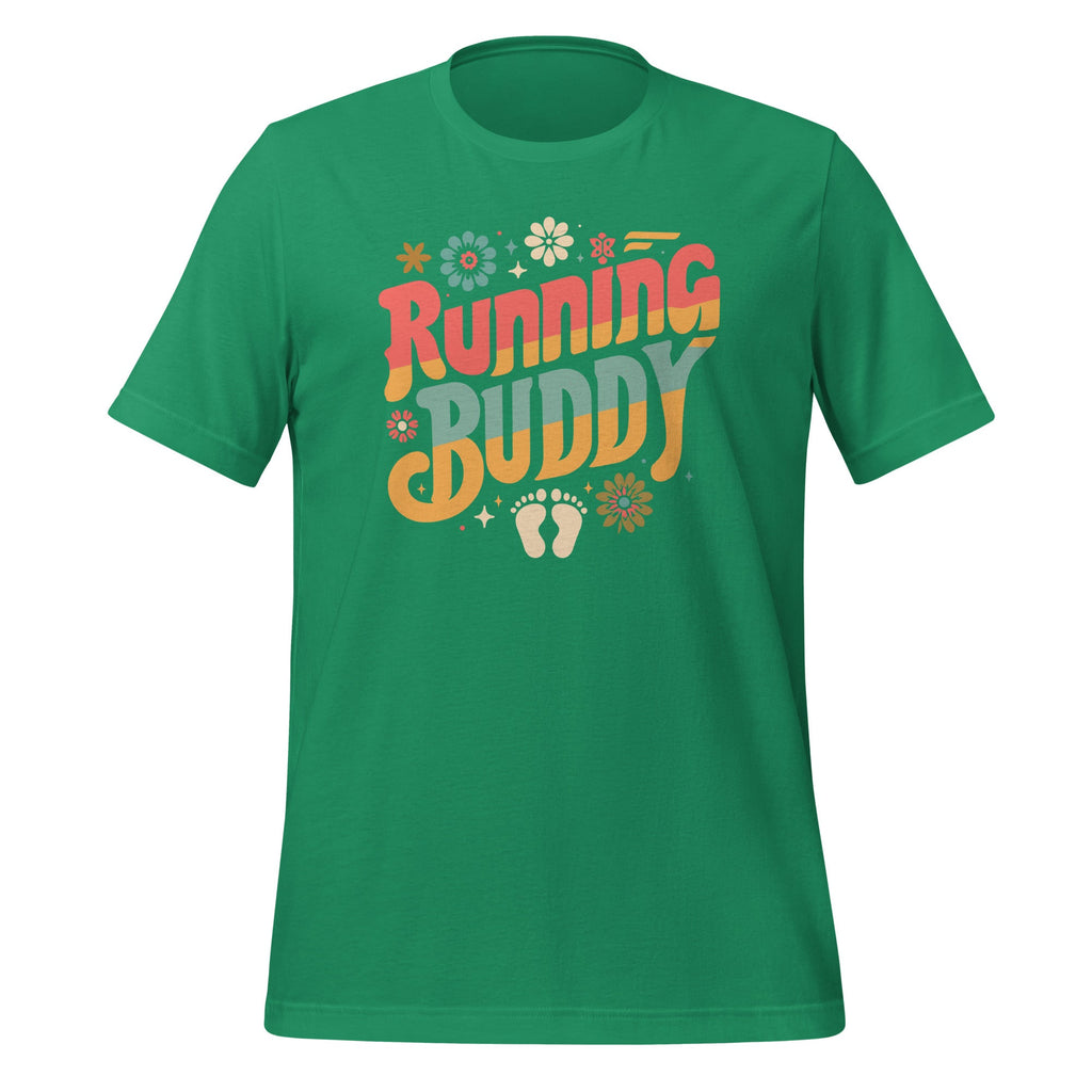 Running Buddy Pregnancy Announcement Groovy Unisex T-Shirt product image 6