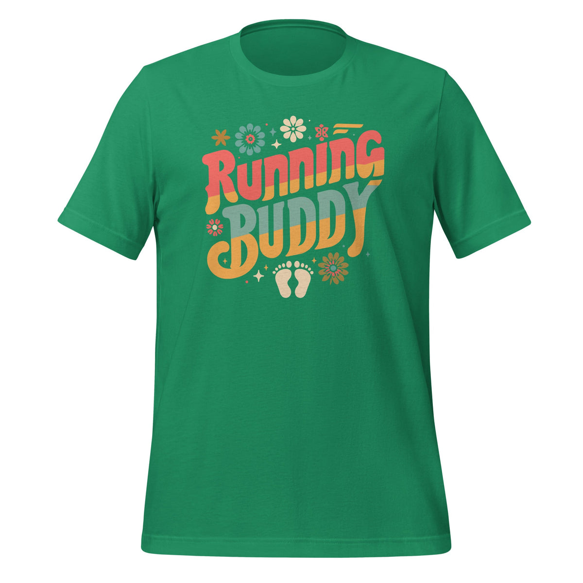 Running Buddy Pregnancy Announcement Groovy Unisex T-Shirt product image 6