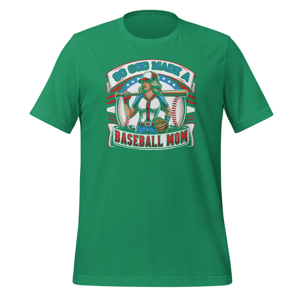 So God Made A Baseball Mom Funny Player Mothers Day Unisex product image 6