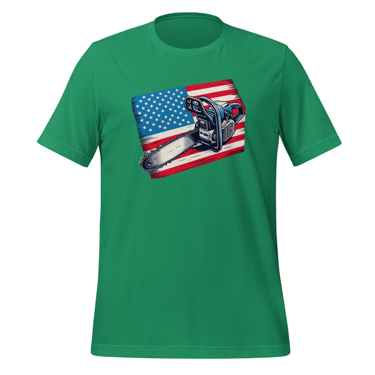 Patriotic American Flag 4th Of July Chainsaw Logger Unisex product image 6