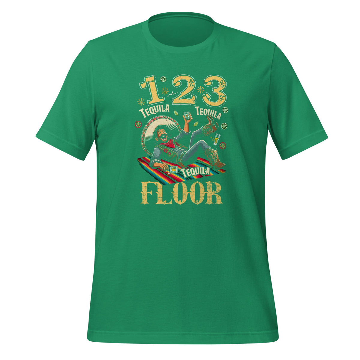 1 Tequila 2 3 Floor Mexican Party Drinking Unisex T-Shirt product image 6
